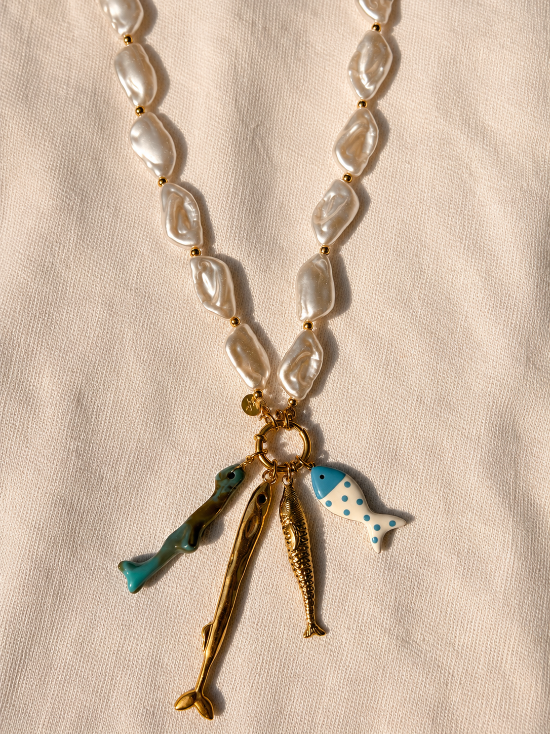 Pearl Charm Necklace