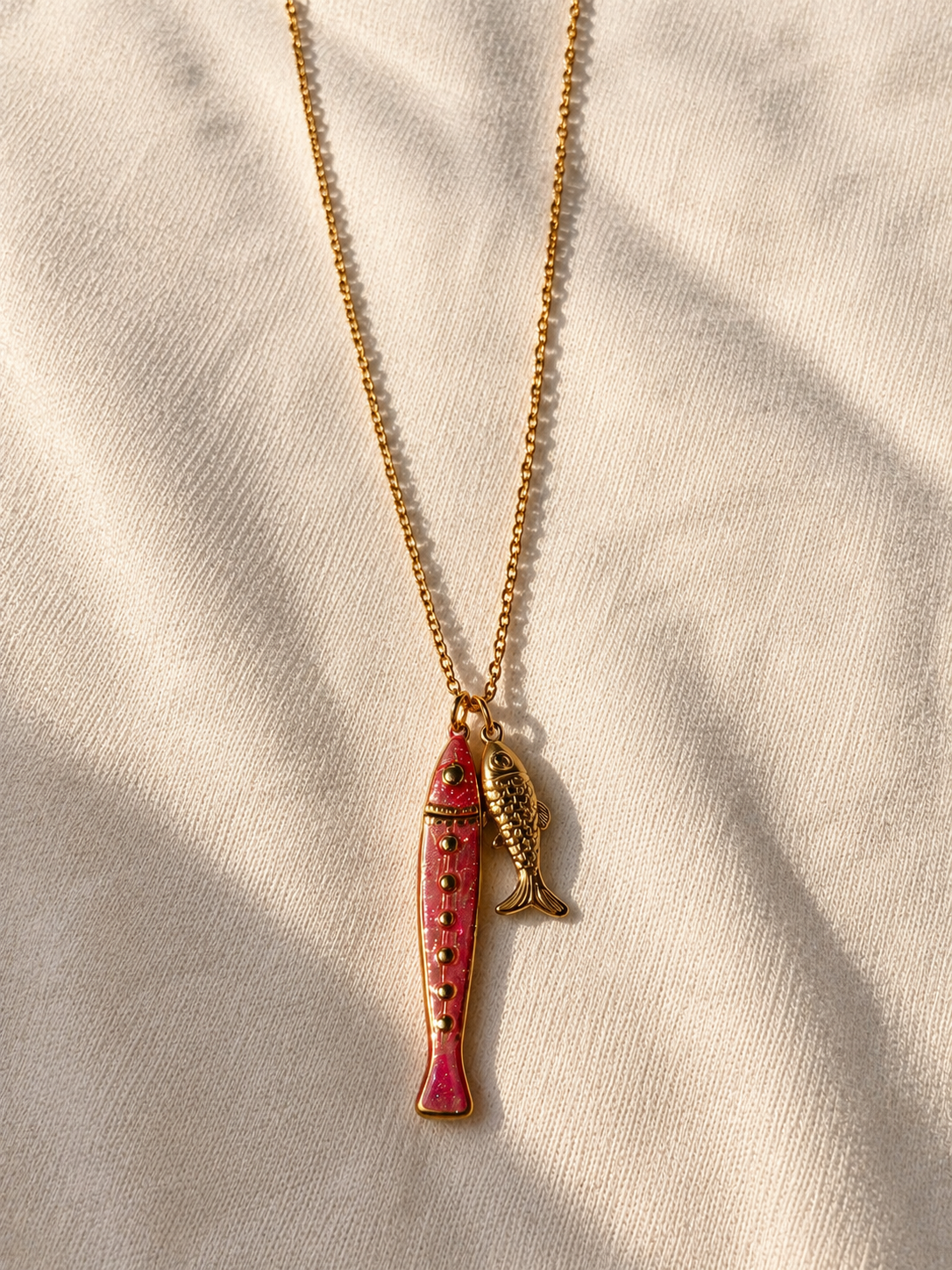 Gold Fish Necklace